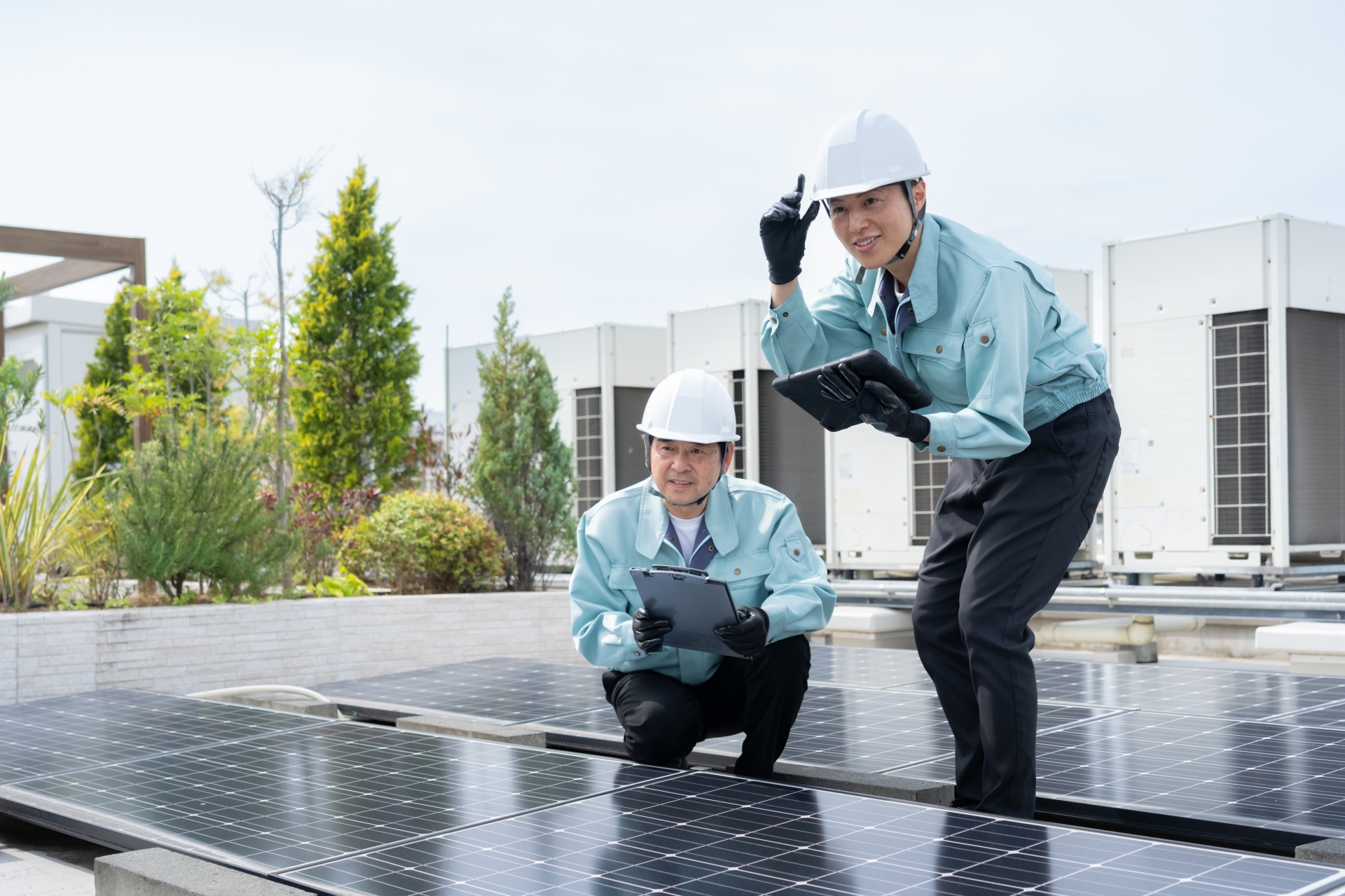 太陽光パネル点検