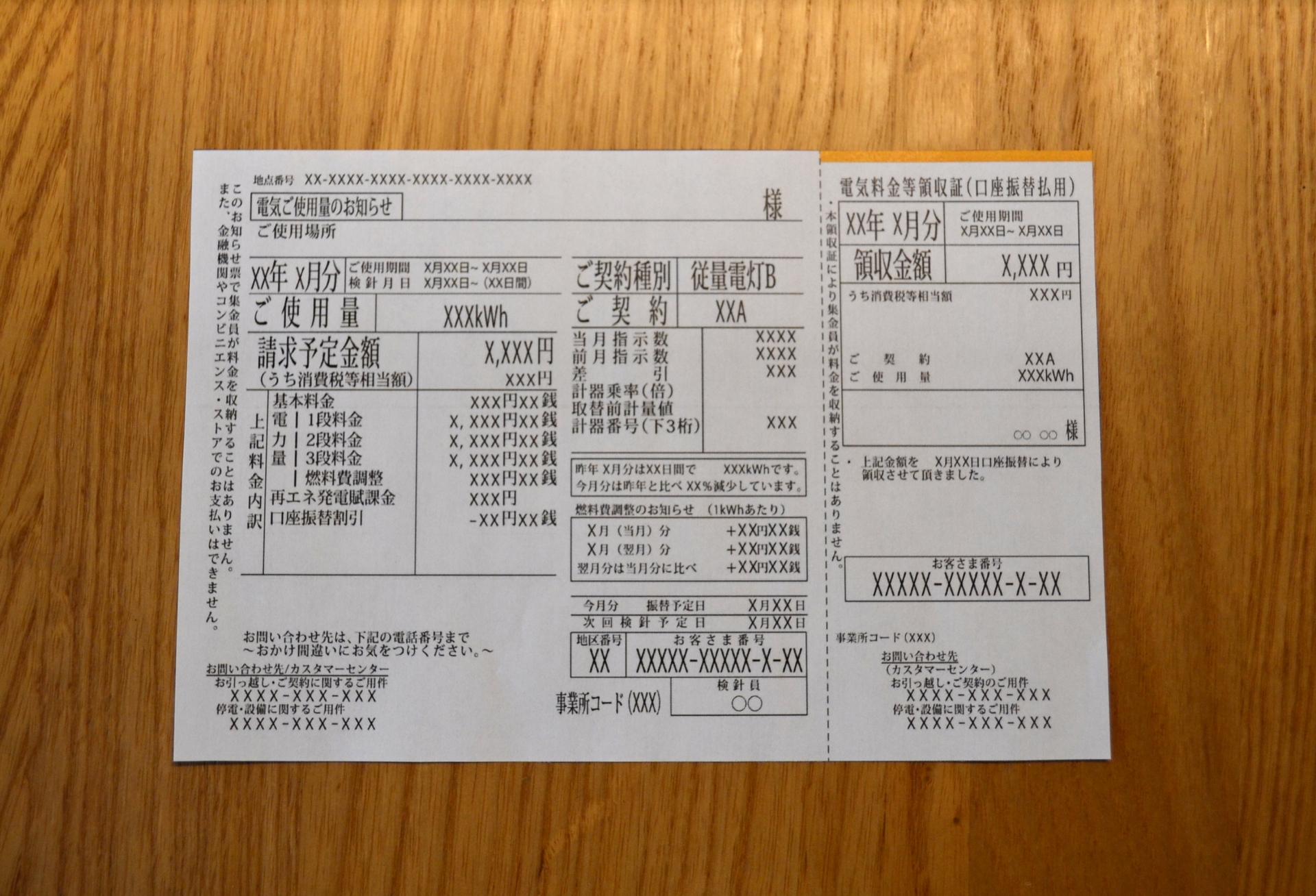 電気ご使用量のお知らせ（全体）