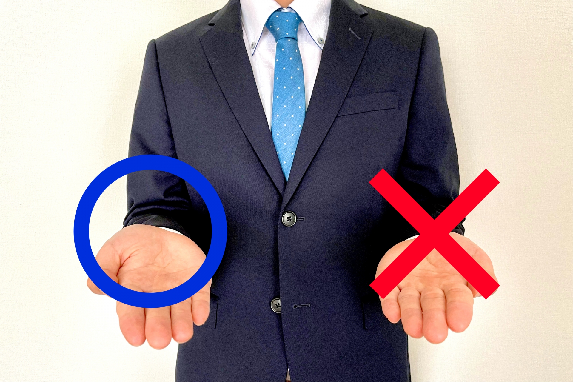 マルとバツを持つサラリーマン