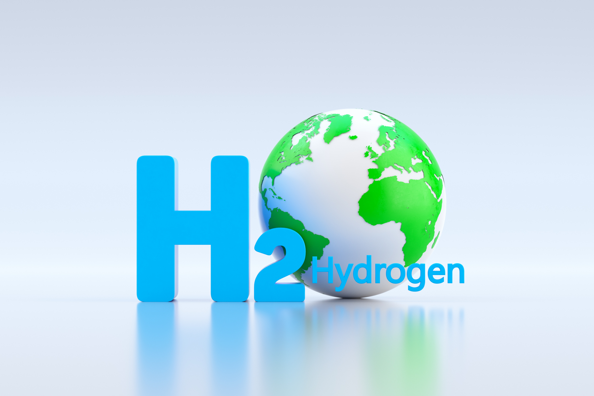 H2と地球儀