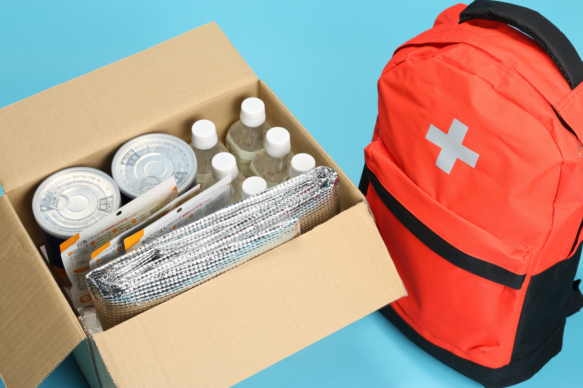 防災バッグ・保存食・保存水