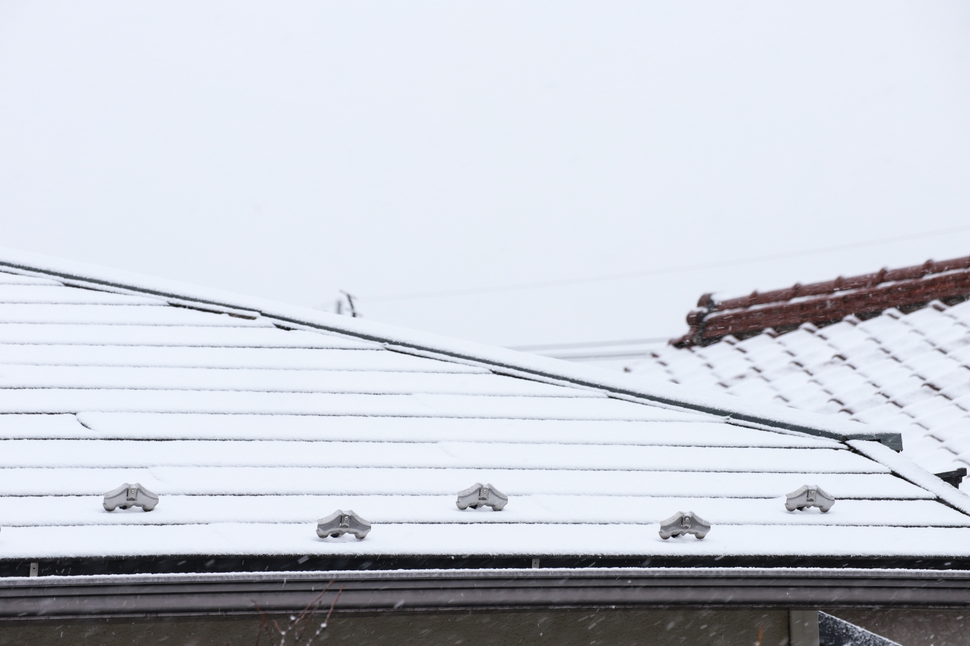 屋根に積雪